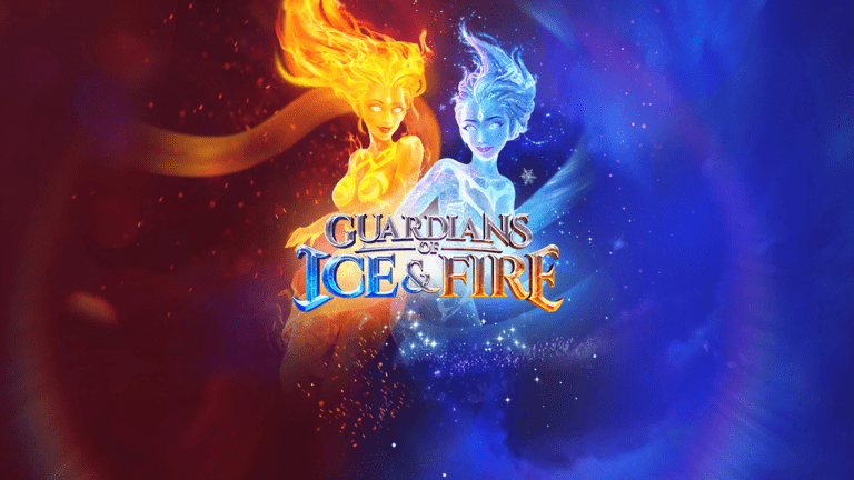 "Guardian of Ice and Fire slot by PG Soft with elemental guardians, cascading reels, wild symbols, and captivating animations."